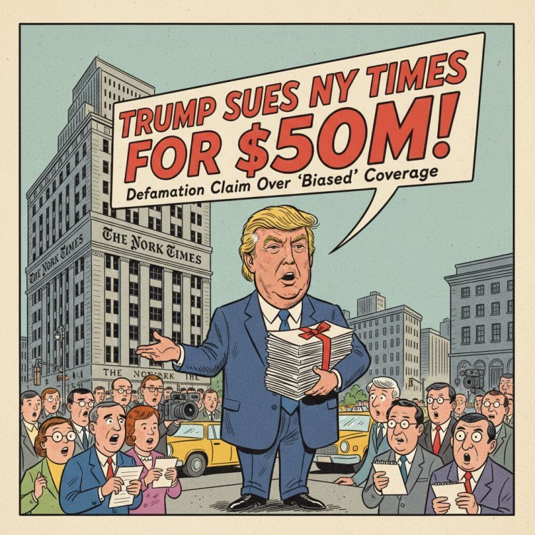 ट्रंप ने न्यूयॉर्क टाइम्स पर 15 अरब डॉलर का मानहानि मुकदमा दायर किया