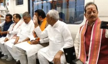 चुनाव के ऐलान से पहले पटना में दौड़ी मेट्रो:अचानक सीट से उठकर बाहर का नजारा देखने लगे नीतीश; कल से कर पाएंगे सफर, जानिए किराया